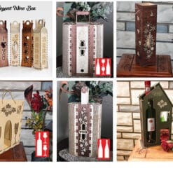 Boîte de vin élégante