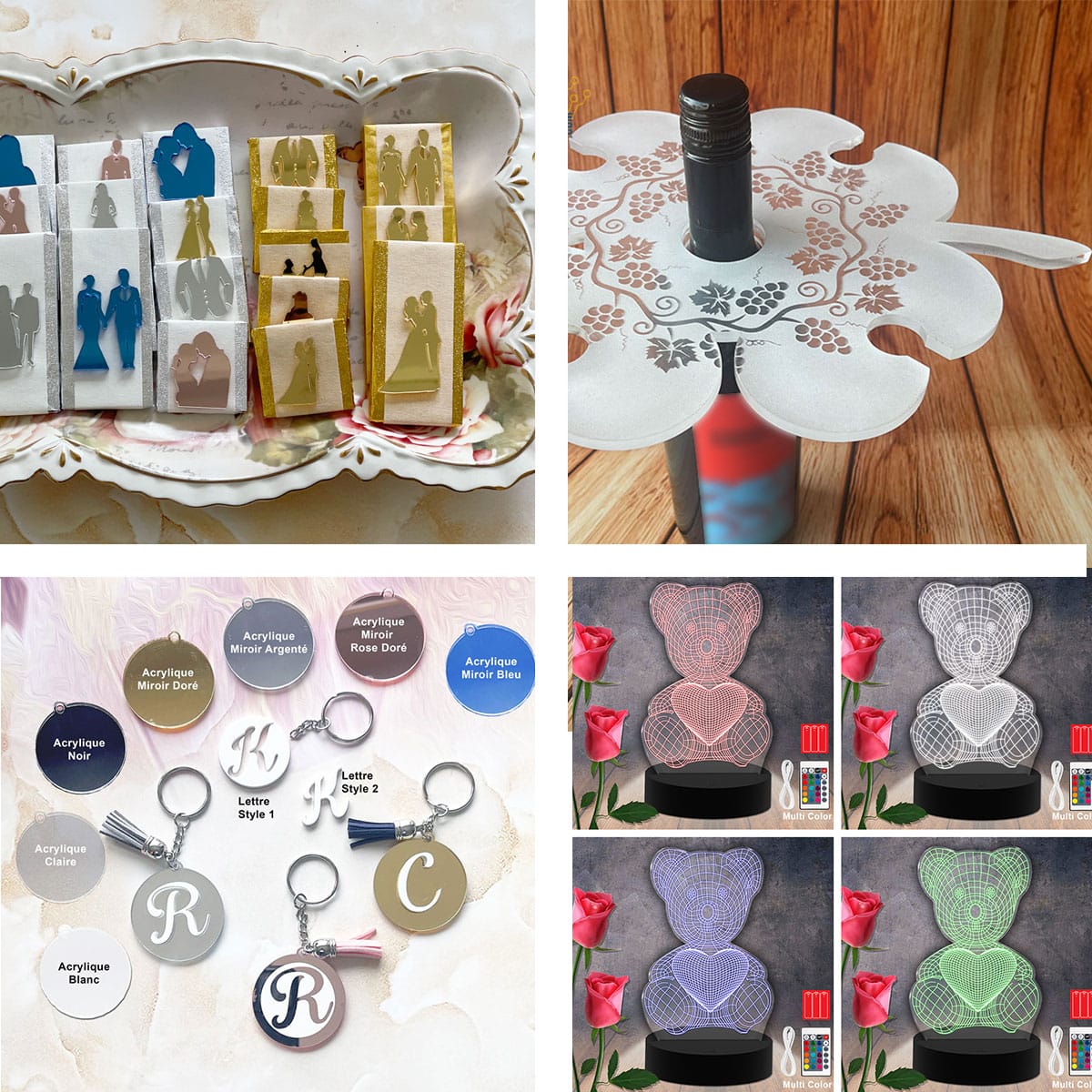 Arylic-Gold-Mirror-Silver-Golden-Rose-Blue-Wood-shape-stickers-Decoration-wedding-chocolate