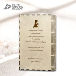 Wood Laser Cut Personalized Name Gift Decoration Communion