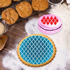 Stencil PETG Design Cookies Pastry Sweet Sugar Geometric form Dot Love