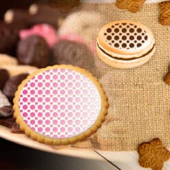 Stencil PETG Design Cookies Pastry Sweet Sugar Geometric form Dot Love