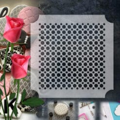 Stencil PETG Design Cookies Pastry Sweet Sugar Geometric form Dot Love