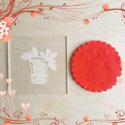 Acrylic Outbosser Embosser cookies stamps for sugar paste cupcakes Gift Santa Christmas