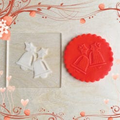 Acrylic Outbosser Embosser cookies stamps for sugar paste cupcakes Gift Bell Christmas
