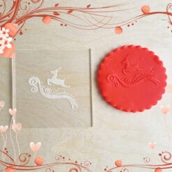 Acrylic Outbosser Embosser cookies stamps for sugar paste cupcakes Gift Bell Christmas