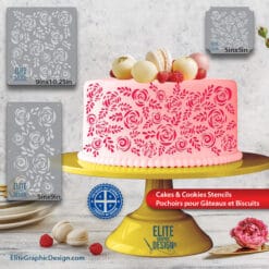 Cake Stencil Pastry Decoration Kitchen Food PETG