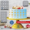 Cake Stencil Pastry Decoration Kitchen Food PETG Made In Quebec
