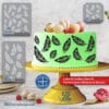 Cake Stencil Pastry Decoration Kitchen Food PETG Made In Quebec