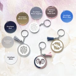 Key Chaine Zodiac Aries Taurus gemini cancer leo virgo libra scorpio sagittarius capricorn aquarius pisces Fr