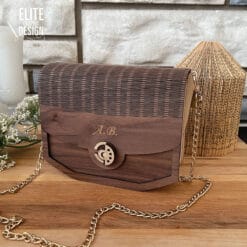 Sacs à main en bois découpés au laser, personnalisées