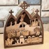 3d passion of christ wooden scene spiritual christian art